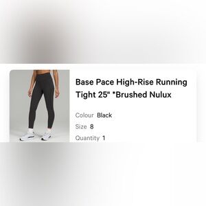 Base Pace High Rise Running Tight